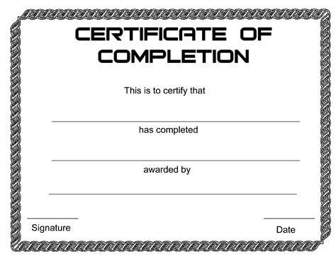 Print Certificate of Completion Form - Edit, Fill, Sign Online | Handypdf