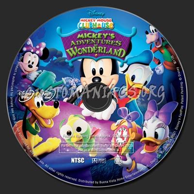 Mickey Mouse Clubhouse: Mickey's Adventures in Wonderland dvd label - DVD Covers & Labels by ...