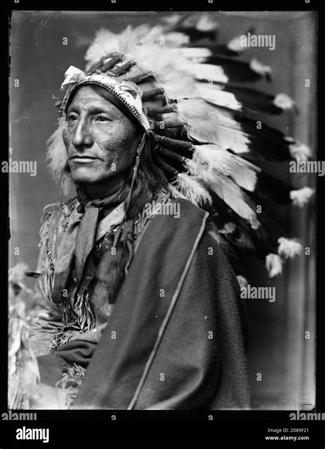 Native American portrait, Whirling Horse, American Indian 1890 Stock Photo - Alamy