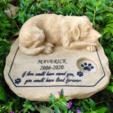 PERSONALIZED Pet Memorial Stone Engraved Stone Customized Grave Marker ...