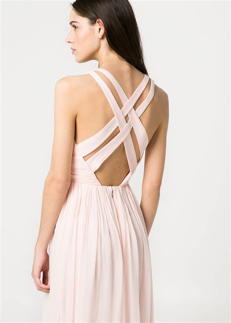 Lyst - Mango Silk Gown in Pink