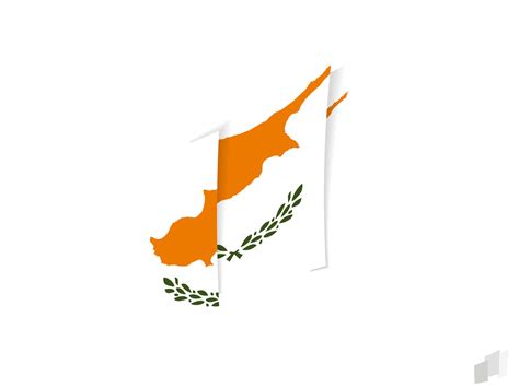 Cyprus flag in an abstract ripped design. Modern design of the Cyprus flag. 26120054 Vector Art ...