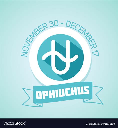 Ophiuchus zodiac sign Royalty Free Vector Image