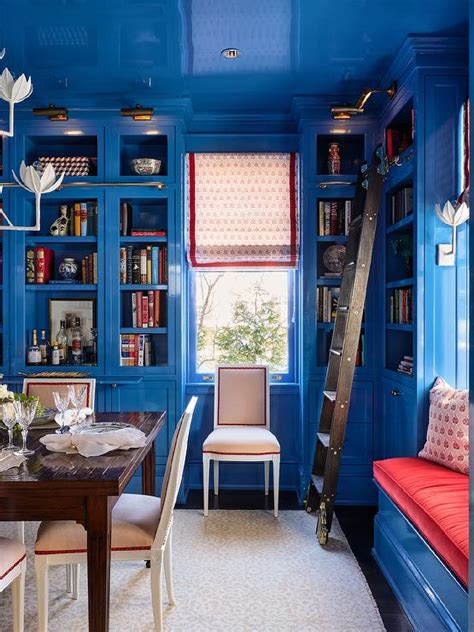 Blue Dining Room Walls - Go all in with your blue dining room decor by painting the doors and ...