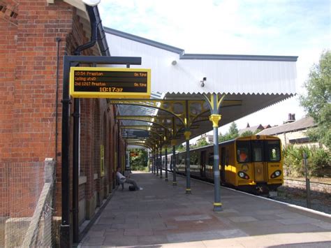 Ormskirk Railway Station, Booking Office Etc on East Side of Track ...