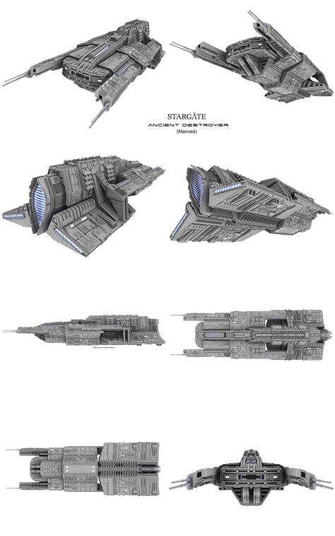 ArtStation - Stargate - Ancient Destroyer (Fan Design)