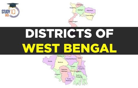 Districts of West Bengal List & their Importance, Map, Names