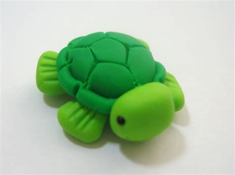 Sea Turtle Polymer Clay Charm Bead Scrapbooking Bow Center - Etsy