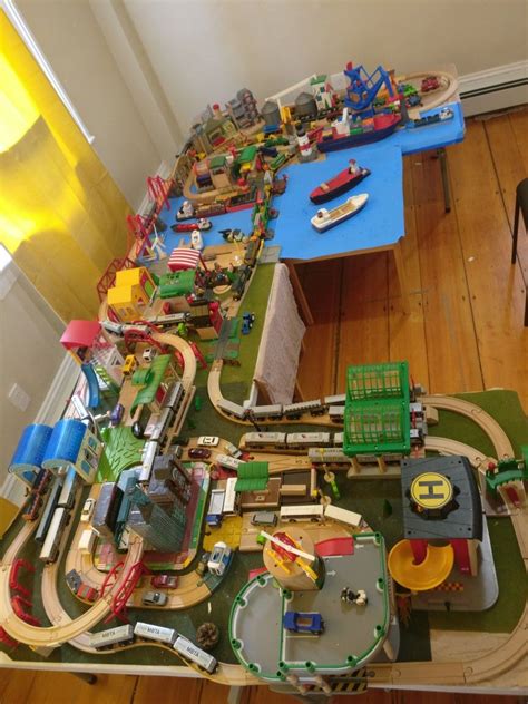 2018 layout overview. | Toy train table, Kids train table, Train table