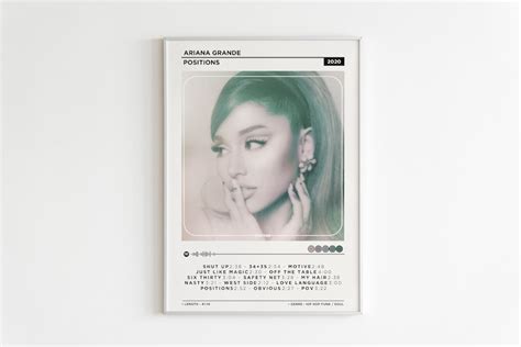 Ariana Grande Positions Album Poster / Album Cover Poster / - Etsy