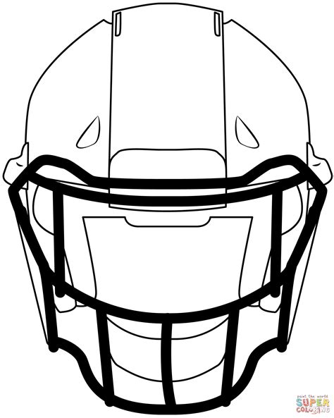 Football Helmet coloring page | Free Printable Coloring Pages