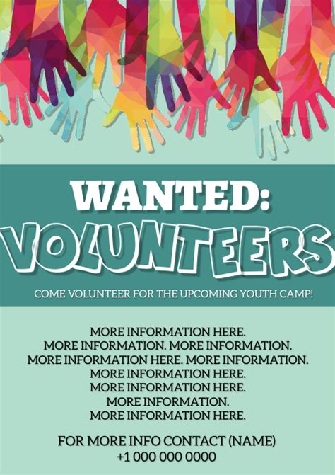 Volunteers Needed Flyer Template | PosterMyWall