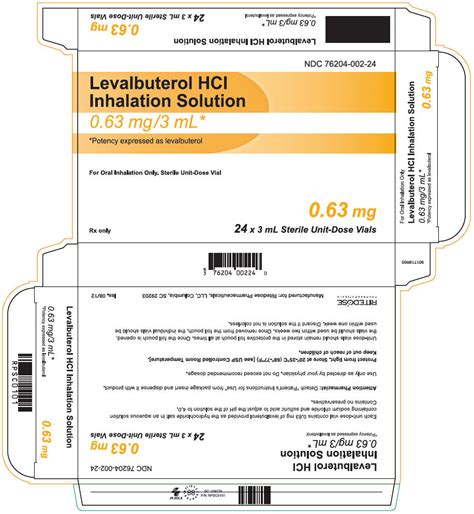 Levalbuterol Hydrochloride Solution Information, Side Effects, Warnings ...