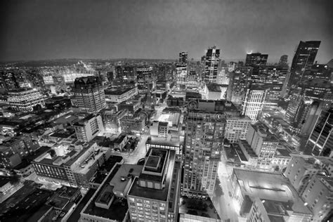 Vancouver, Canada - August 10, 2017: Aerial View of Downtown Vancouver ...