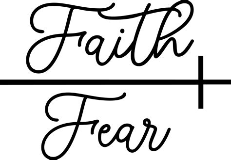 Beautiful Faith over Fear Cross Gráfico por AM Digital Designs · Creative Fabrica