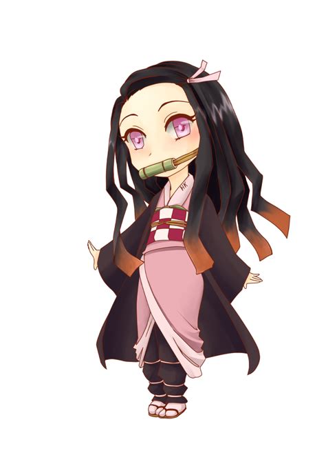 Chibi Nezuko Transparent Nezuko Kamado Chibi Demon Slayer Kimetsu ...