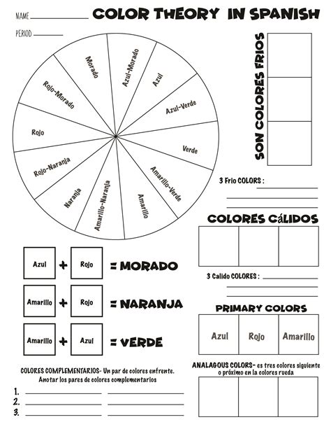 Spanish Color Wheel