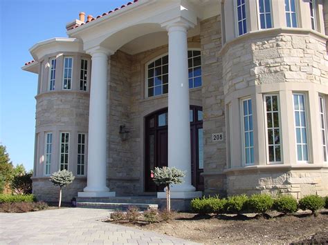 Large exterior columns | House outside design, House exterior, Modern house exterior