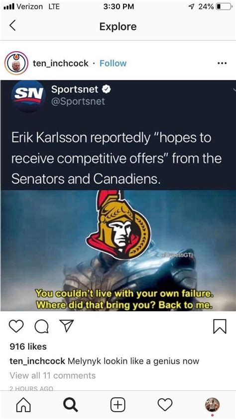 Endgame spoilers. : r/OttawaSenators