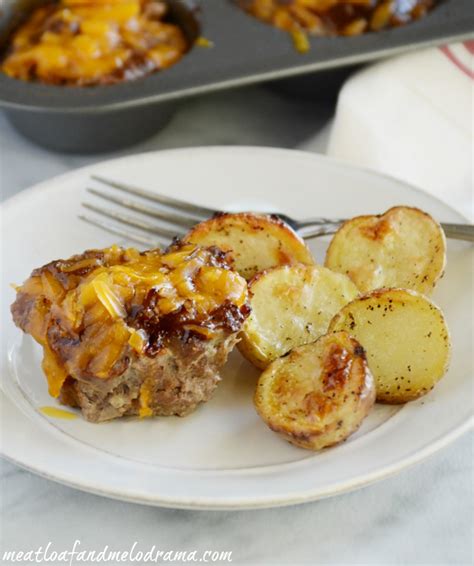 Cheddar Barbecue Meatloaf Muffins - Meatloaf and Melodrama