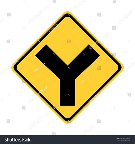 Us Y Intersection Sign Stock Vector (Royalty Free) 328534334 | Shutterstock