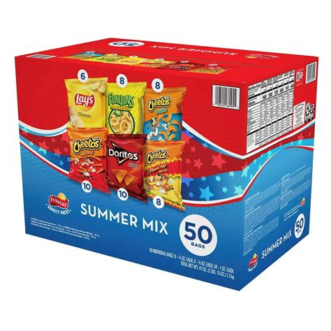 Frito-Lay Summer Mix Variety Pack (50 Count) - Walmart.com - Walmart.com