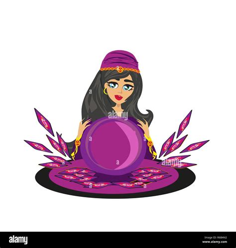 Fortune teller woman Stock Vector Image & Art - Alamy