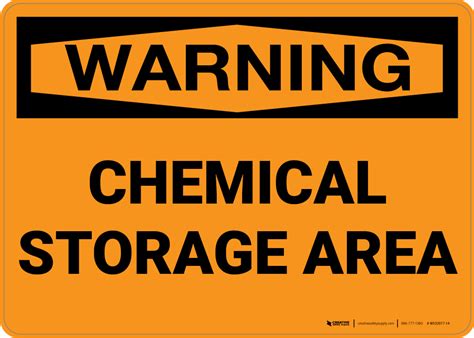 Hazard: Chemical Storage Area - Wall Sign