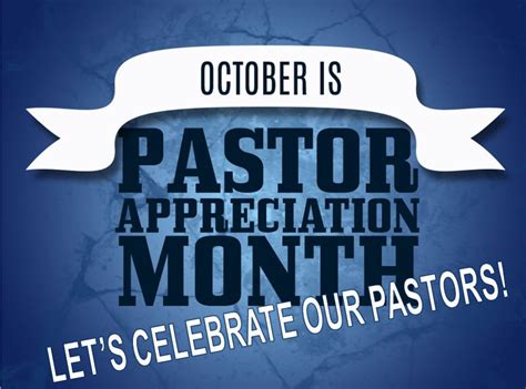 Seventh Day Baptist» Blog Archive » REMINDER: October is Pastor ...