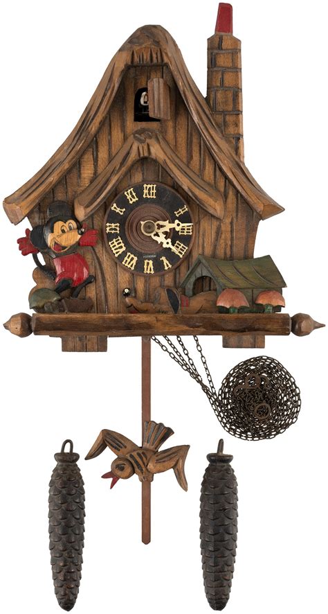 Hake's - MICKEY MOUSE 1930s CUCKOO CLOCK.