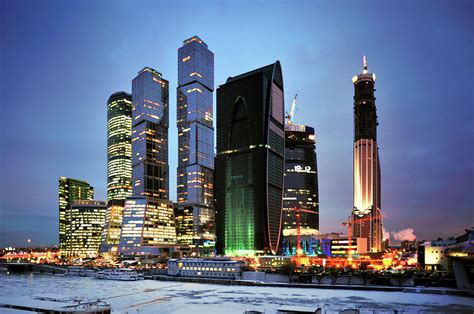 Moscow City Skyscrapers by Vladimir Zakharov