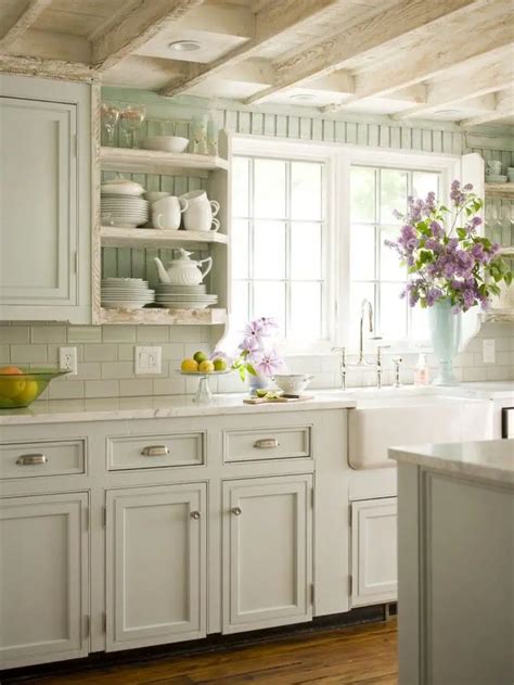 Cottage Kitchen Ideas–White Farmhouse Country Kitchen PICTURES