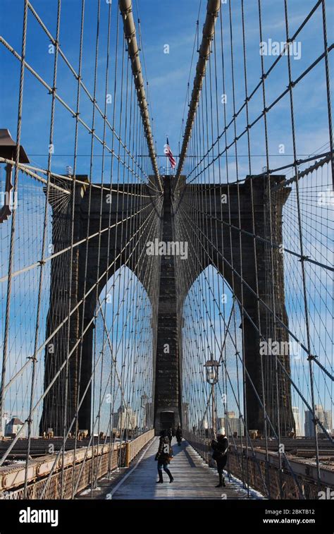 Brooklyn bridge design roebling hi-res stock photography and images - Alamy