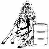 Barrel Racing Horse Coloring Pages Sketch Page sketch template
