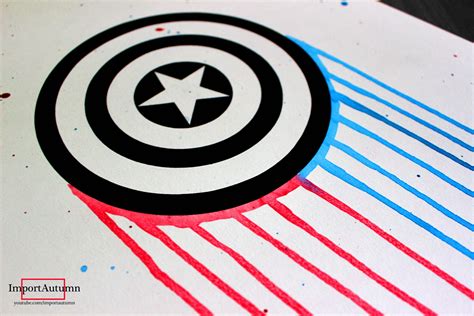 Captain America Shield Drawing at GetDrawings | Free download