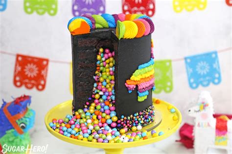 Piñata Cake (Step by step recipe and video) - SugarHero