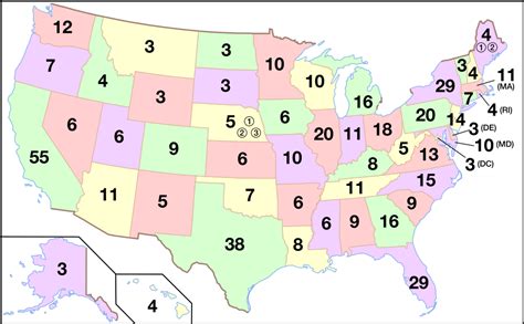 US Electoral College Map