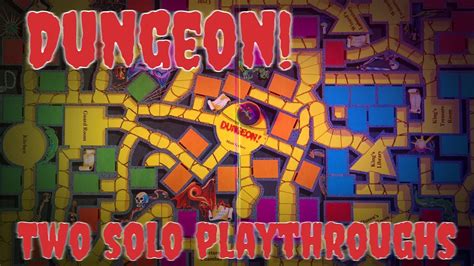 Dungeon! board game 2 solo playthroughs - YouTube