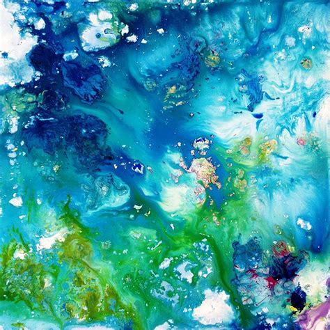 Abstract Ocean Painting by Ivy Stevens-Gupta