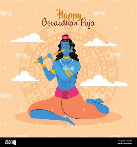 govardhan puja celebration Stock Vector Image & Art - Alamy