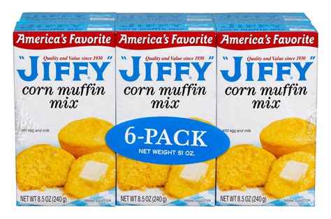 Jiffy Corn Muffin Mix 6 pk Boxes - Shop Baking mixes at H-E-B