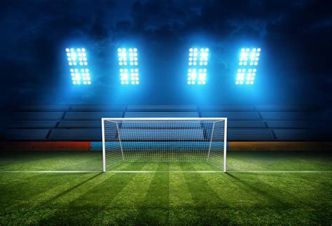 Football Field Goal Net Stadium Lights Photo Backdrop LV-238 – Dbackdrop