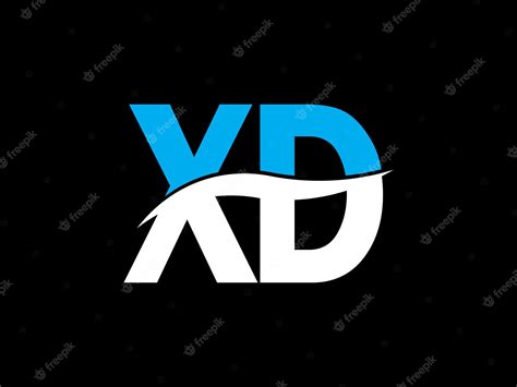 Premium Vector | Xd logo design