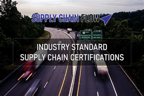 Supply Chain Certification Review - Supply Chain Flow