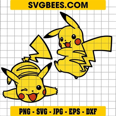 Pikachu Ears And Tail Svg