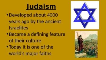 Basic Beliefs of Judaism Powerpoint by Eric Baulsir | TpT