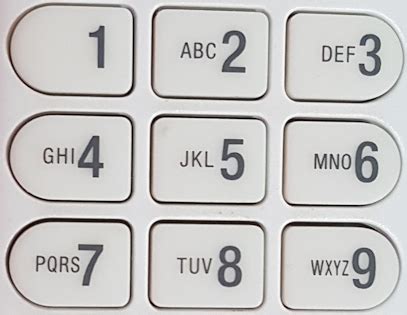 For the numbers 2 through 9 on a telephone keypad (see figure), create two relations: one ...