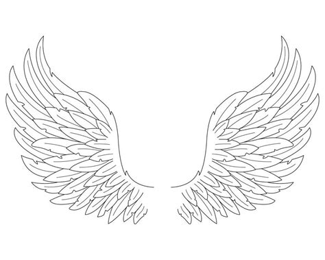 Wonderful Angel Wings Coloring Page - Free Printable Coloring Pages for ...