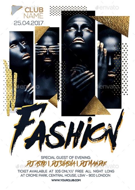 Fashion Party Flyer Template - Download Flyer Templates for Club and Party Events