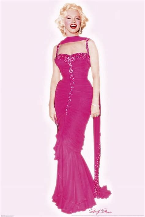 Marilyn Monroe - Pink Dress Poster - 22 x 34 inches - Walmart.com